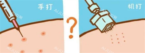 手打水光和机打水光的区别图解