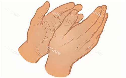 粗糙的双手卡通图