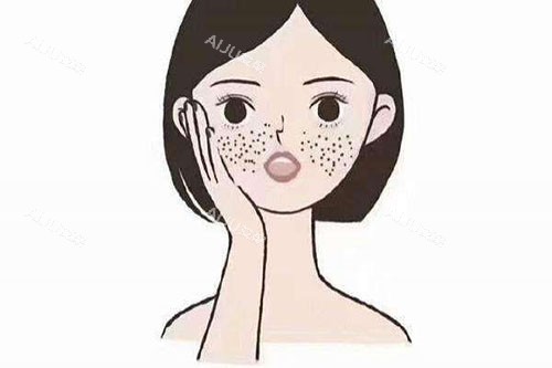 皮肤毛孔粗大卡通图