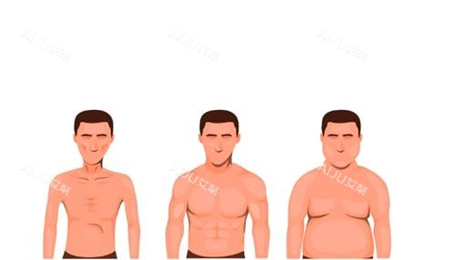 男性乳房肥大示意图 男性乳房肥大示意图