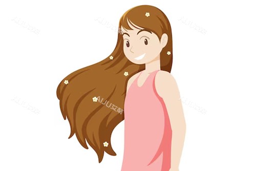 茂密的头发卡通图 茂密的头发卡通图