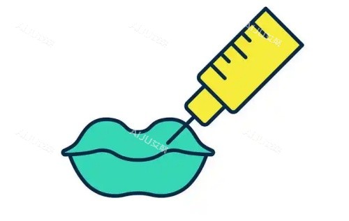 丰唇注射示意图 丰唇注射示意图