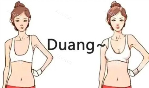 隆胸对比 隆胸对比