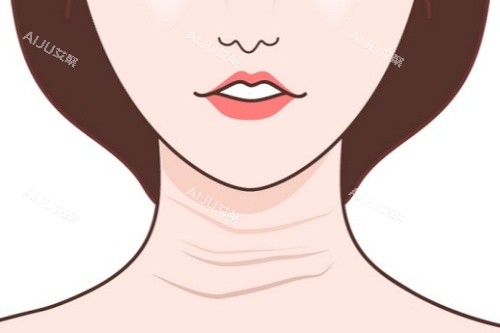 颈纹卡通图片展示