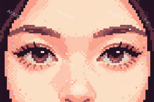 双眼皮像素画 双眼皮像素画