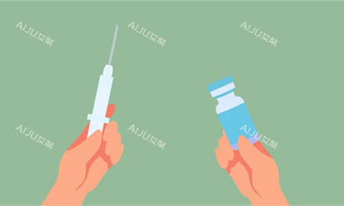 玻尿酸溶注射卡通图