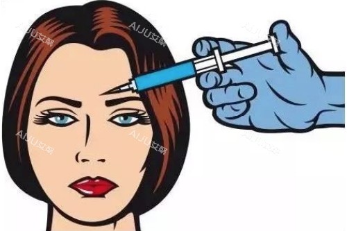 面部注射针剂卡通图