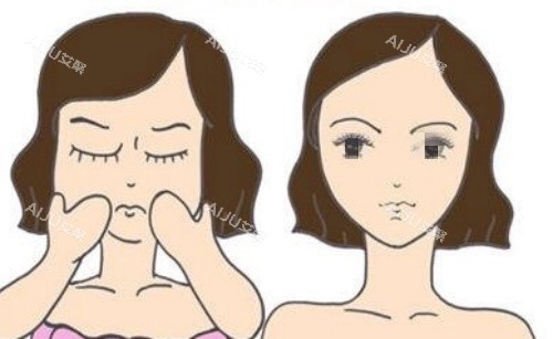 面部磨骨前后对比图 面部磨骨前后对比图