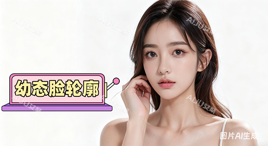 幼态脸轮廓示意图