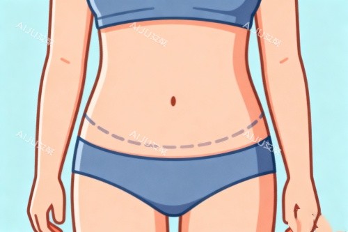 腹部吸脂卡通图一览