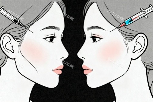面部注射卡通图展示 面部注射卡通图展示