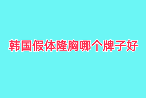 功课贴：韩国假体隆胸哪个牌子好？内附韩国2024年热度高的假体隆胸好医院名单