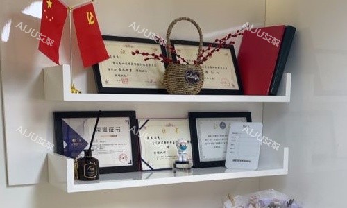成都艺星整形医院荣誉墙示意图