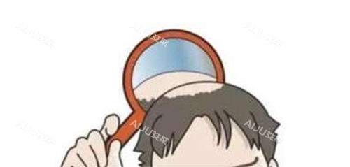 头顶脱发动画示意图