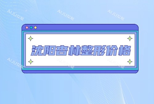 沈阳杏林整形医院项目价格表