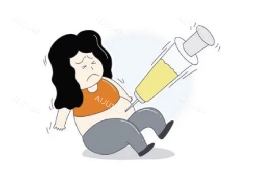 隔空溶脂腹部吸脂卡通图 隔空溶脂腹部吸脂卡通图