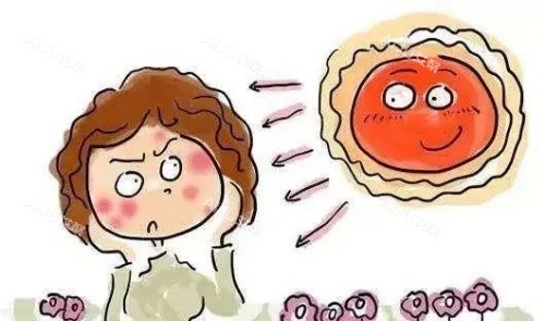 太阳晒黑漫画图