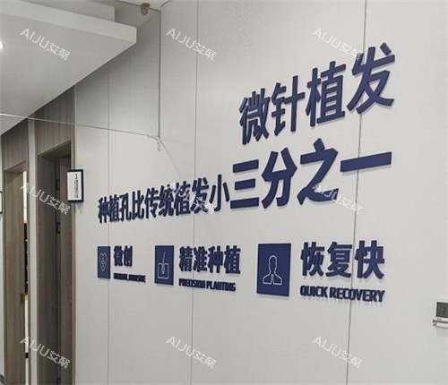 厦门大麦植发宣传墙