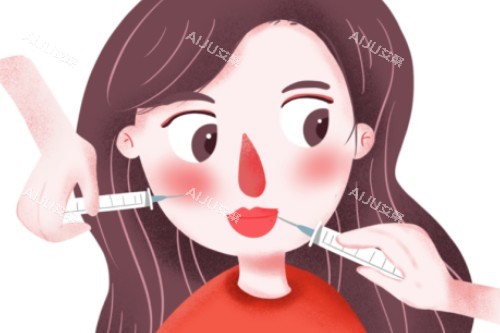 轻薄针面部注射卡通图