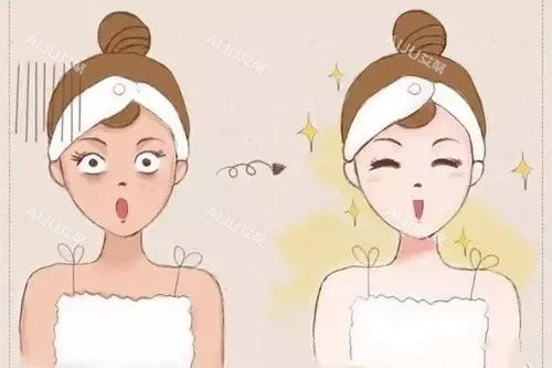 全身美白卡通图